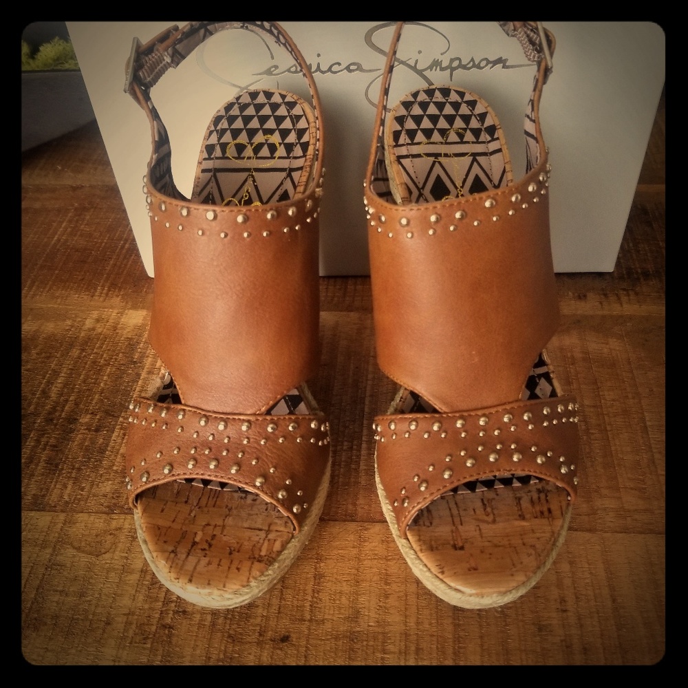 Jessica Simpson Wedge shoes. 7.5. Worn only once!